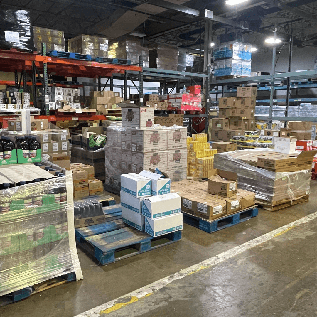 Wholesale cases on pallets